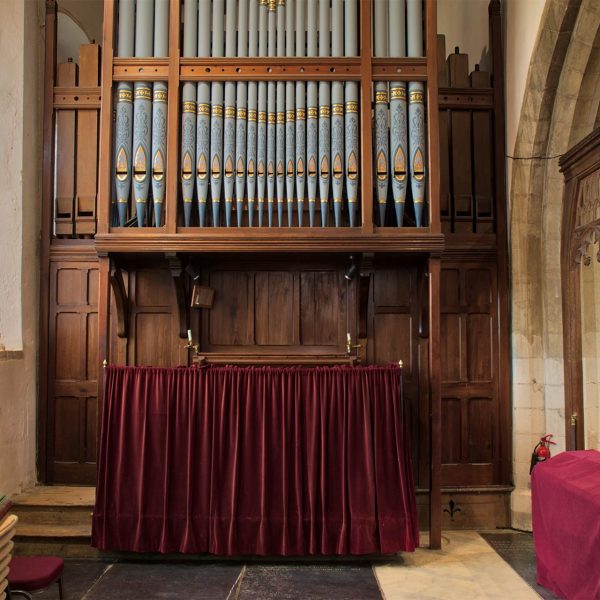 Organ inside the church